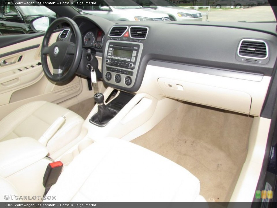 Cornsilk Beige Interior Dashboard for the 2009 Volkswagen Eos Komfort #56330411