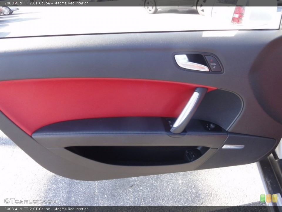 Magma Red Interior Door Panel for the 2008 Audi TT 2.0T Coupe #56335180