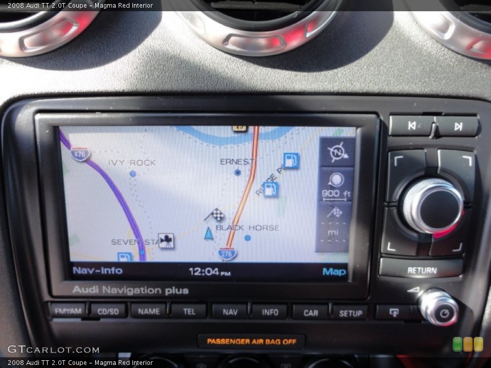 Magma Red Interior Navigation for the 2008 Audi TT 2.0T Coupe #56335338