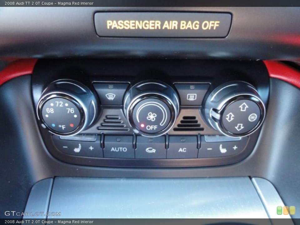 Magma Red Interior Controls for the 2008 Audi TT 2.0T Coupe #56335347