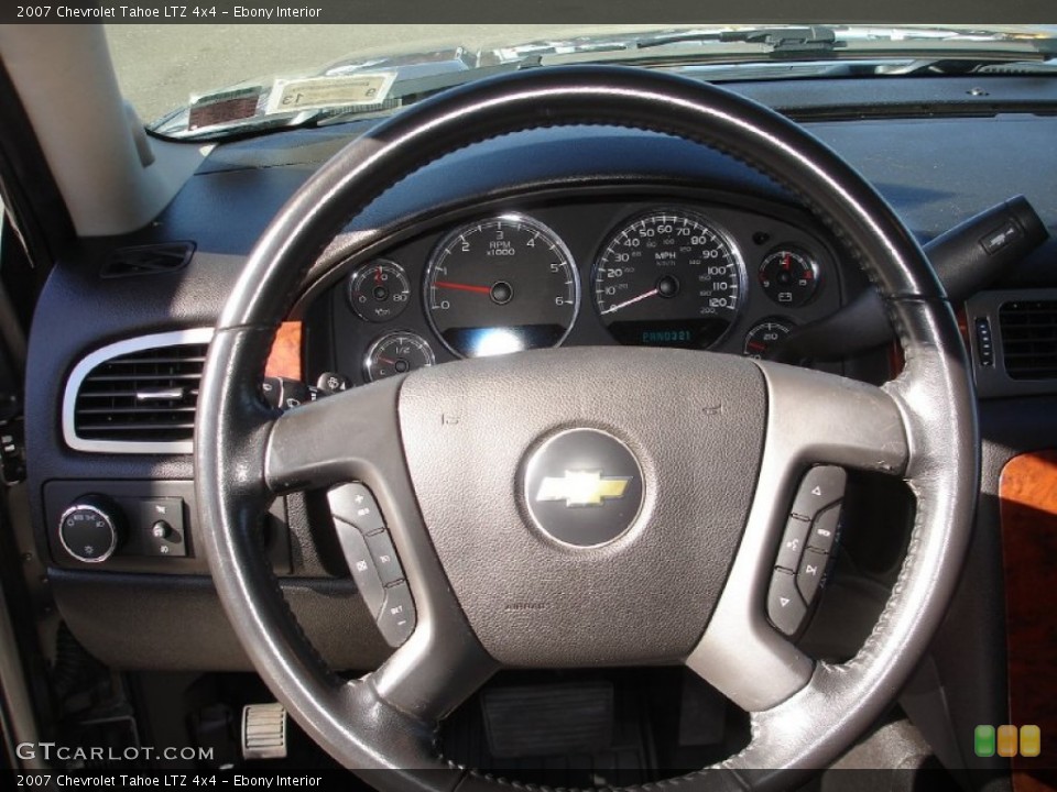 Ebony Interior Steering Wheel for the 2007 Chevrolet Tahoe LTZ 4x4 #56336190