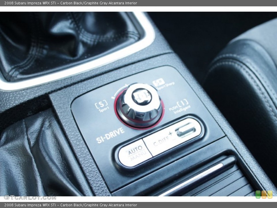 Carbon Black/Graphite Gray Alcantara Interior Controls for the 2008 Subaru Impreza WRX STi #56336358