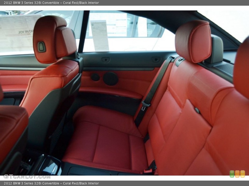 Coral Red/Black Interior Photo for the 2012 BMW 3 Series 328i Convertible #56342785