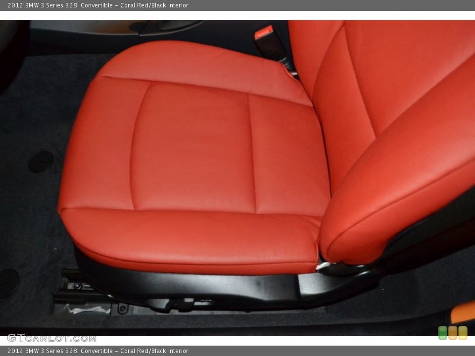 Coral Red/Black Interior Photo for the 2012 BMW 3 Series 328i Convertible #56342905