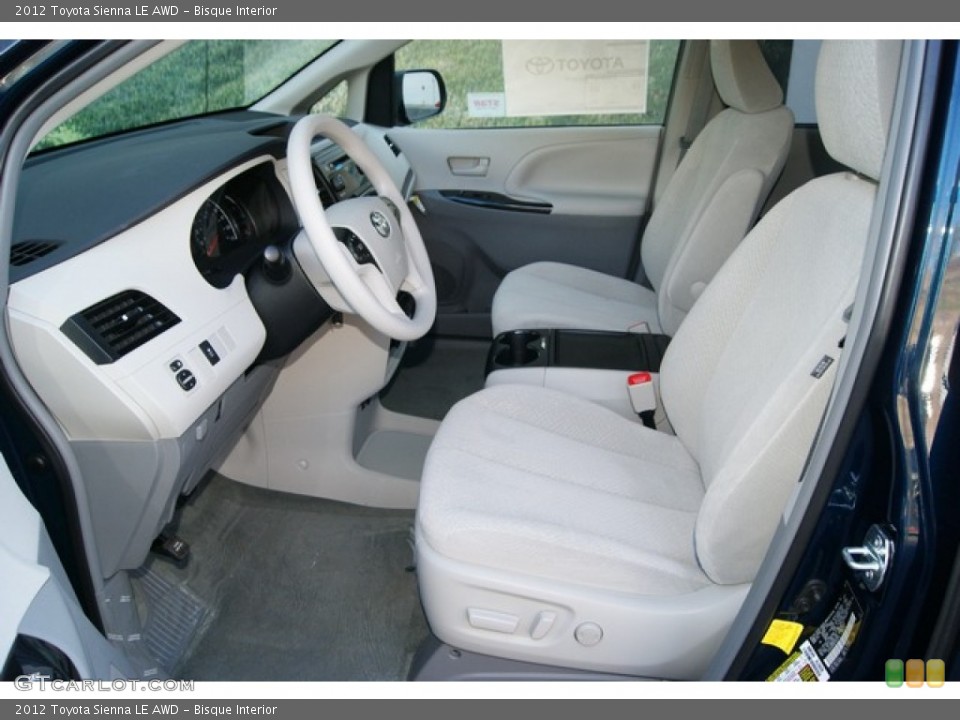 Bisque Interior Photo for the 2012 Toyota Sienna LE AWD #56344600