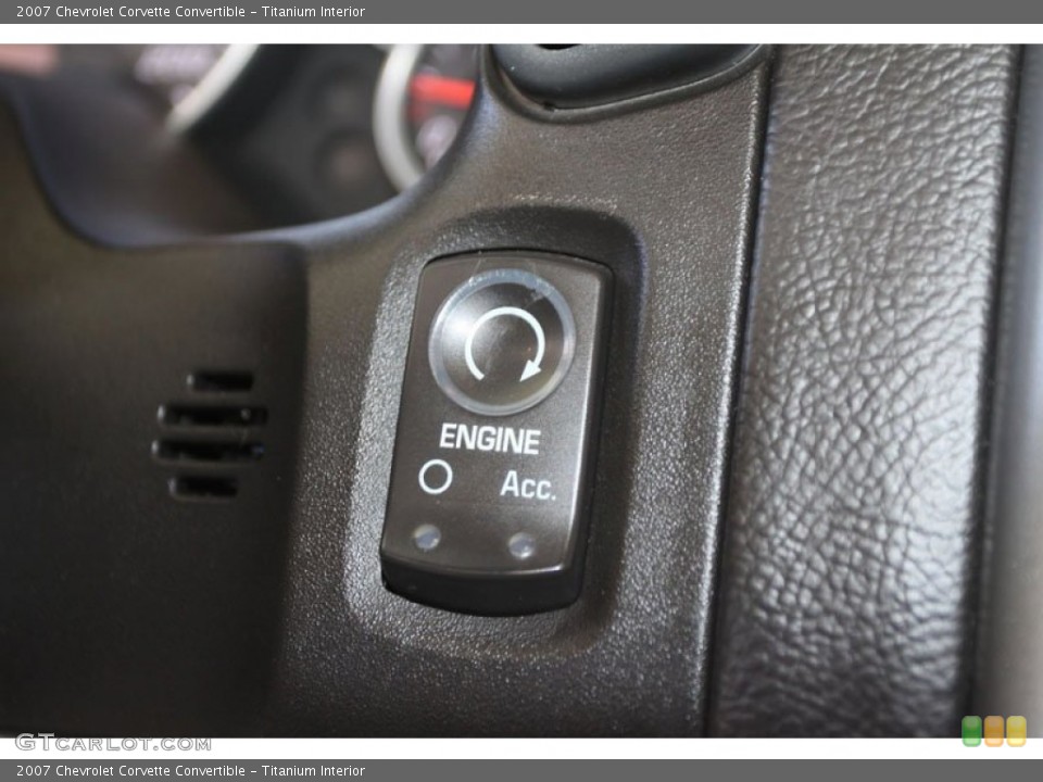 Titanium Interior Controls for the 2007 Chevrolet Corvette Convertible #56344696