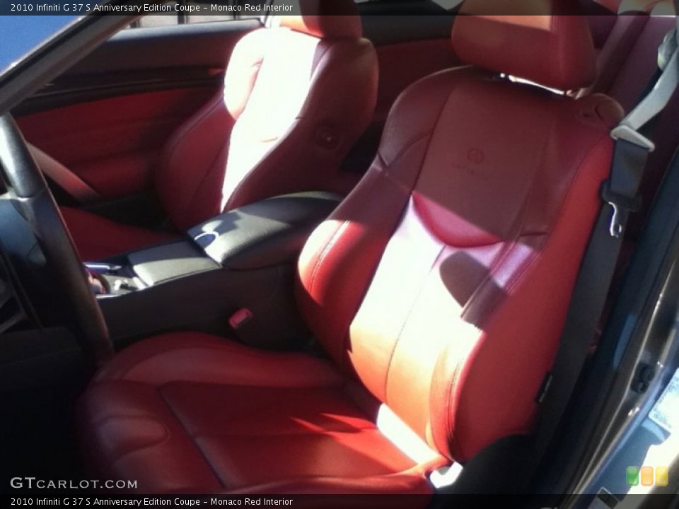 Monaco Red Interior Photo for the 2010 Infiniti G 37 S Anniversary Edition Coupe #56345398