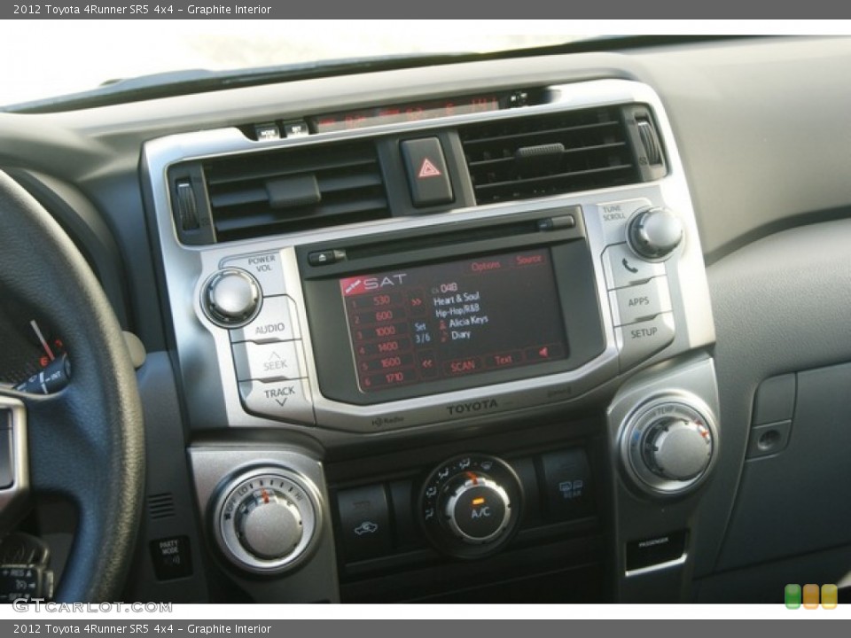 Graphite Interior Controls for the 2012 Toyota 4Runner SR5 4x4 #56345524
