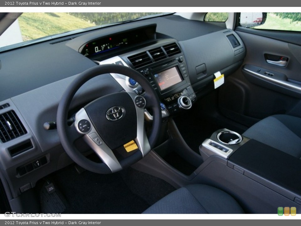 Dark Gray Interior Dashboard for the 2012 Toyota Prius v Two Hybrid #56345575