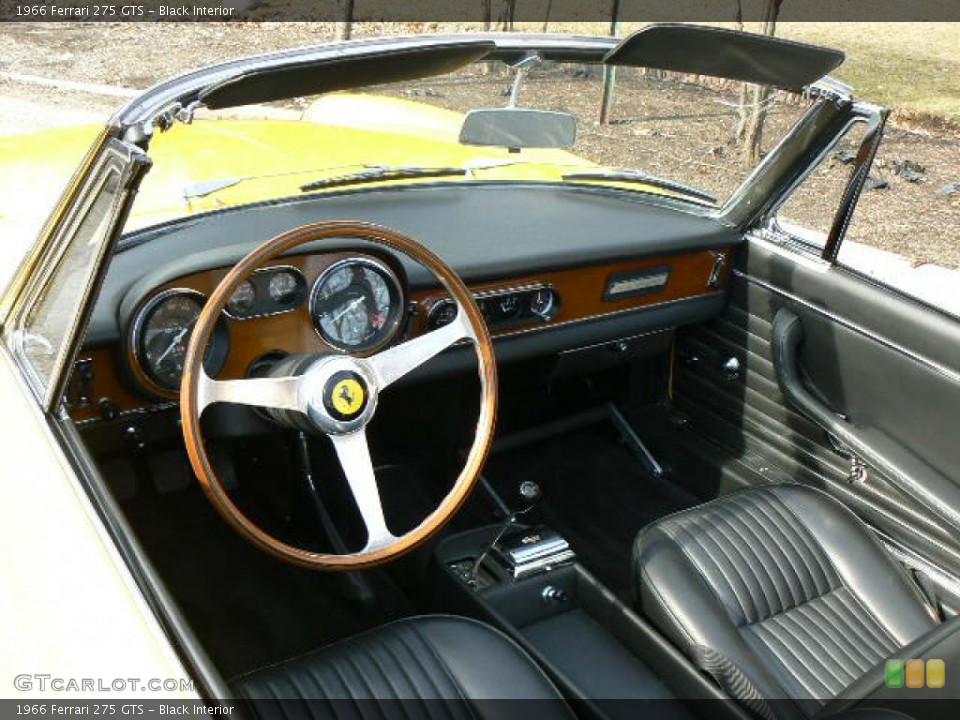 Black 1966 Ferrari 275 Interiors