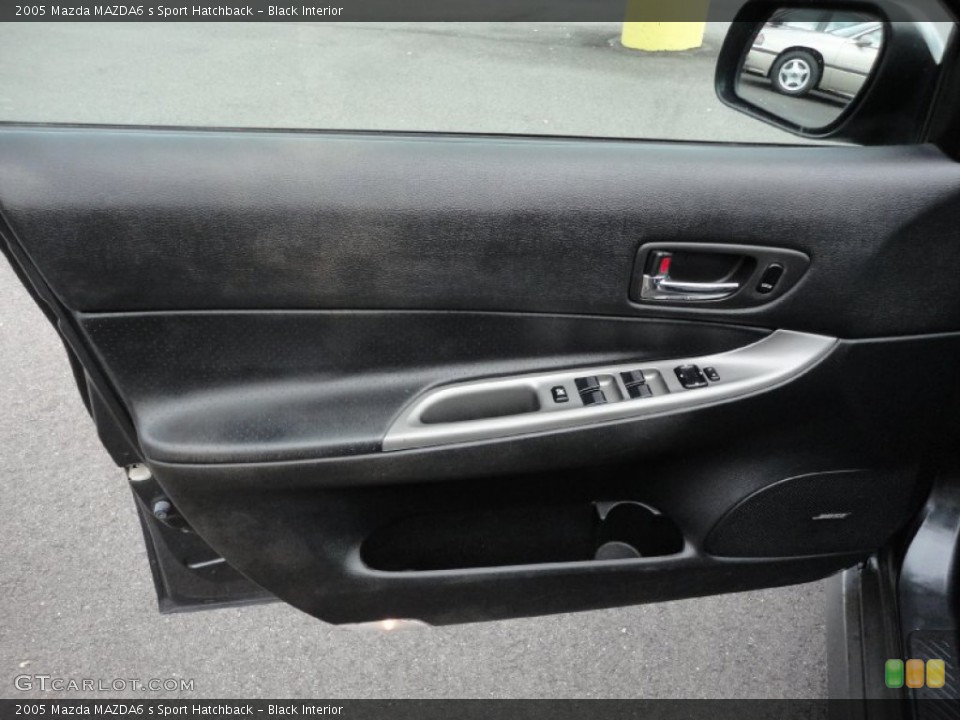 Black Interior Door Panel for the 2005 Mazda MAZDA6 s Sport Hatchback #56349748