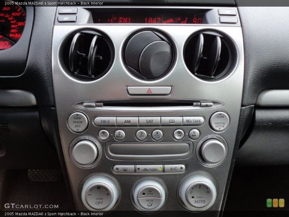 Black Interior Controls for the 2005 Mazda MAZDA6 s Sport Hatchback #56349760