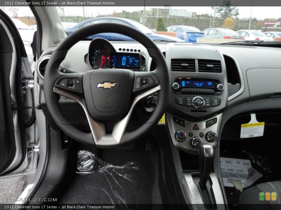 Jet Black/Dark Titanium Interior Dashboard for the 2012 Chevrolet Sonic LT Sedan #56349880