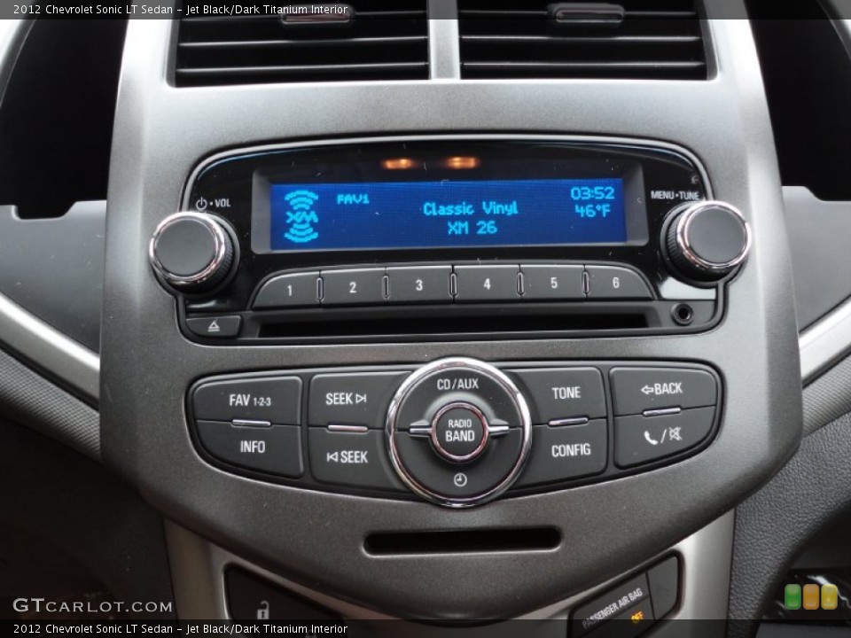 Jet Black/Dark Titanium Interior Audio System for the 2012 Chevrolet Sonic LT Sedan #56349940