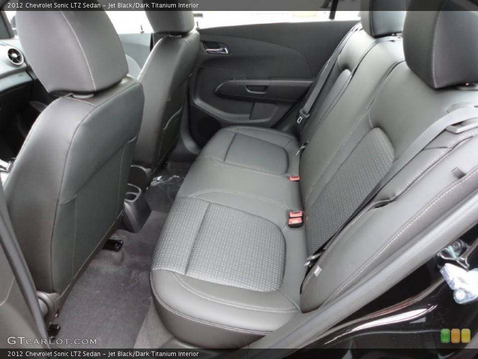 Jet Black/Dark Titanium Interior Photo for the 2012 Chevrolet Sonic LTZ Sedan #56350064