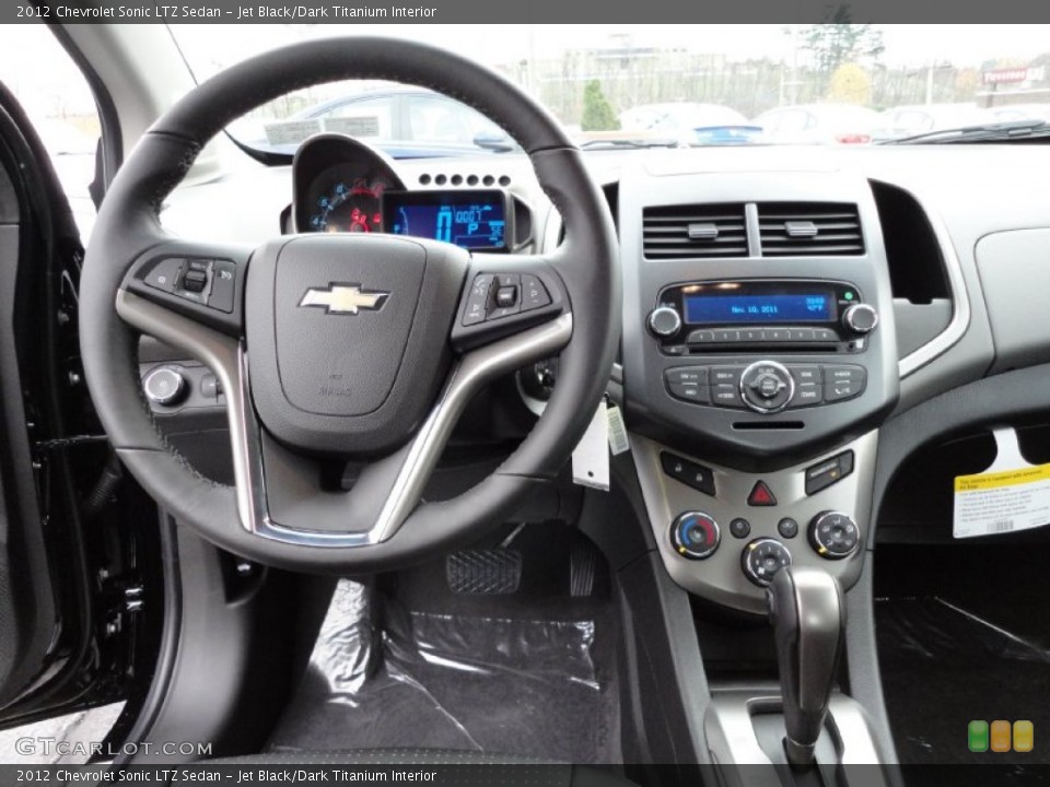 Jet Black/Dark Titanium Interior Dashboard for the 2012 Chevrolet Sonic LTZ Sedan #56350072