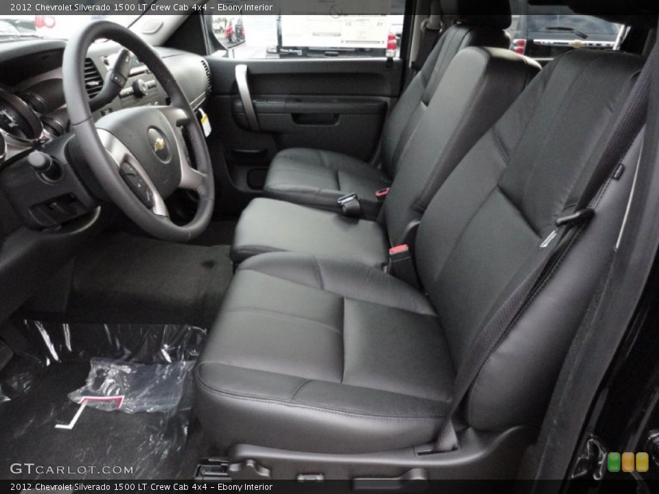 Ebony Interior Photo for the 2012 Chevrolet Silverado 1500 LT Crew Cab 4x4 #56350417