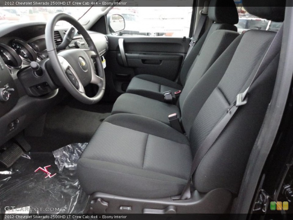 Ebony Interior Photo for the 2012 Chevrolet Silverado 2500HD LT Crew Cab 4x4 #56350588
