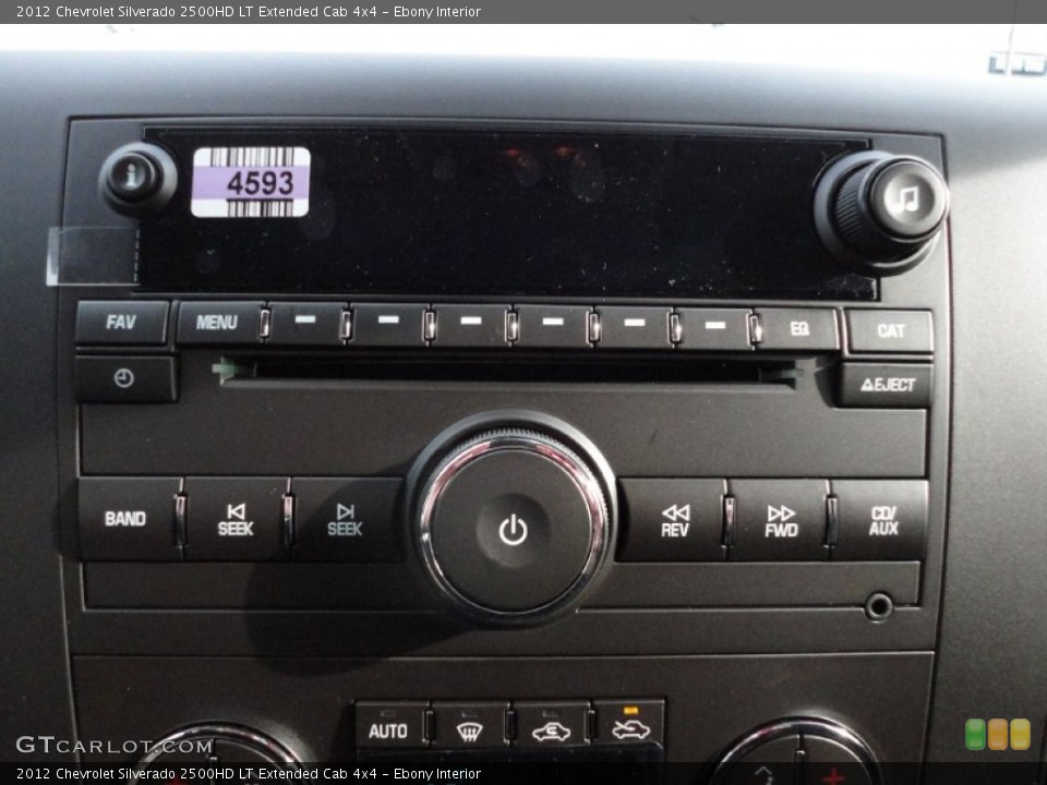 Ebony Interior Audio System for the 2012 Chevrolet Silverado 2500HD LT Extended Cab 4x4 #56350840