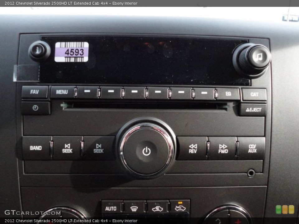 Ebony Interior Audio System for the 2012 Chevrolet Silverado 2500HD LT Extended Cab 4x4 #56350840