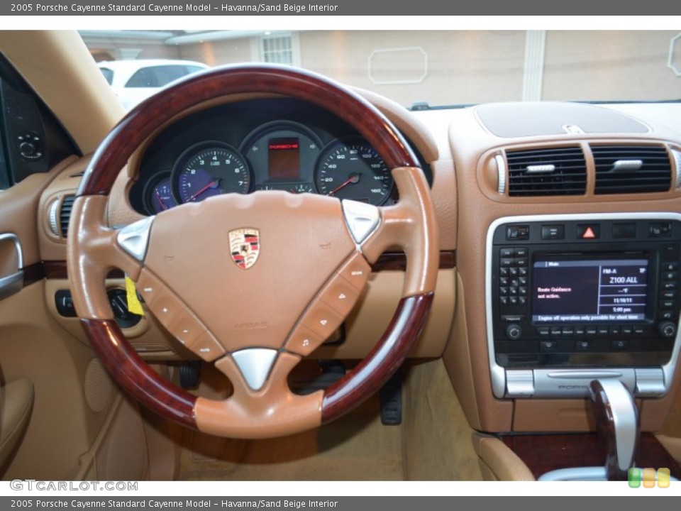 Havanna/Sand Beige Interior Steering Wheel for the 2005 Porsche Cayenne  #56352113
