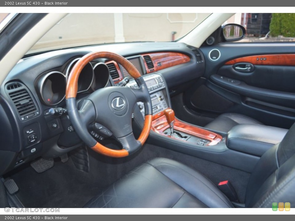 Black Interior Prime Interior for the 2002 Lexus SC 430 #56353045