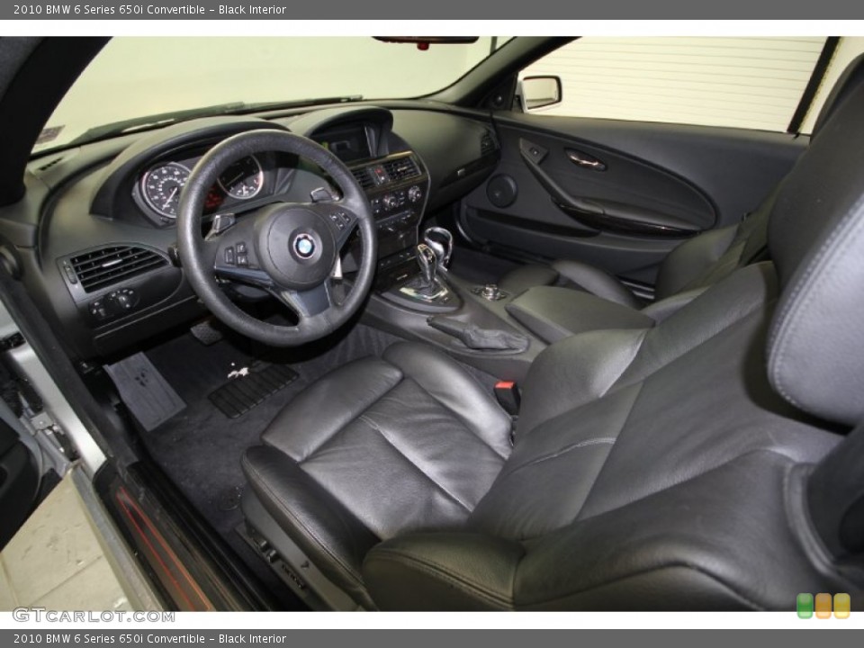 Black Interior Photo for the 2010 BMW 6 Series 650i Convertible #56355270