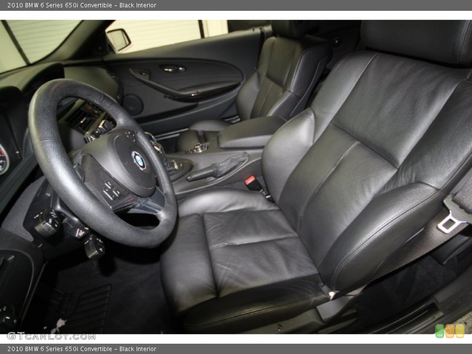 Black Interior Photo for the 2010 BMW 6 Series 650i Convertible #56355277