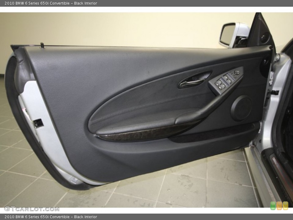 Black Interior Door Panel for the 2010 BMW 6 Series 650i Convertible #56355295