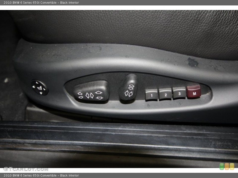 Black Interior Controls for the 2010 BMW 6 Series 650i Convertible #56355310