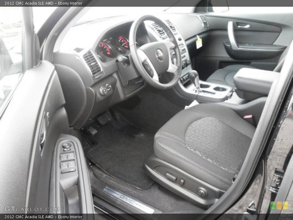 Ebony Interior Photo for the 2012 GMC Acadia SLE AWD #56356561