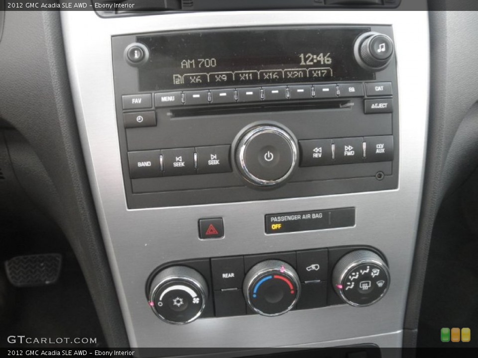 Ebony Interior Audio System for the 2012 GMC Acadia SLE AWD #56356567