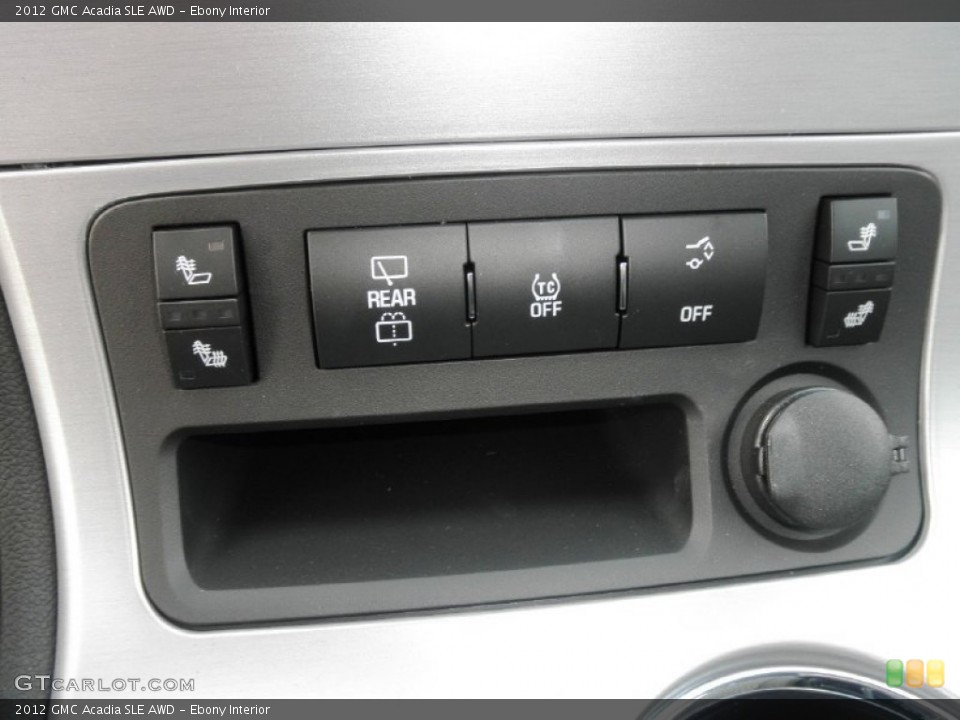 Ebony Interior Controls for the 2012 GMC Acadia SLE AWD #56356576