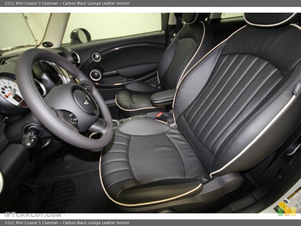 Carbon Black Lounge Leather Interior Photo for the 2012 Mini Cooper S Clubman #56358231