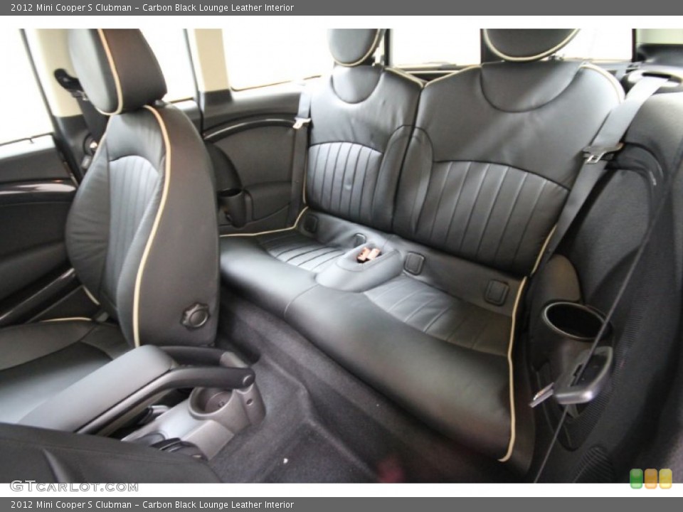 Carbon Black Lounge Leather Interior Photo for the 2012 Mini Cooper S Clubman #56358355
