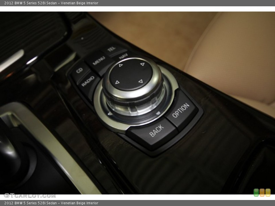 Venetian Beige Interior Controls for the 2012 BMW 5 Series 528i Sedan #56359549