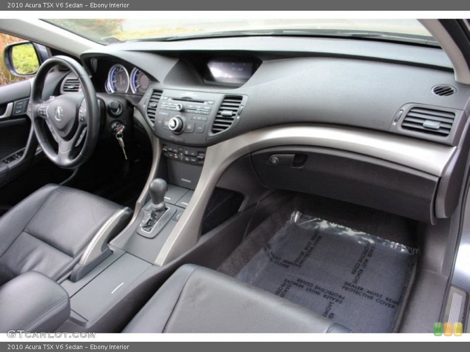 Ebony Interior Dashboard for the 2010 Acura TSX V6 Sedan #56360809