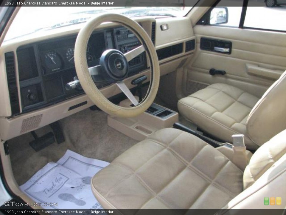 Beige 1993 Jeep Cherokee Interiors
