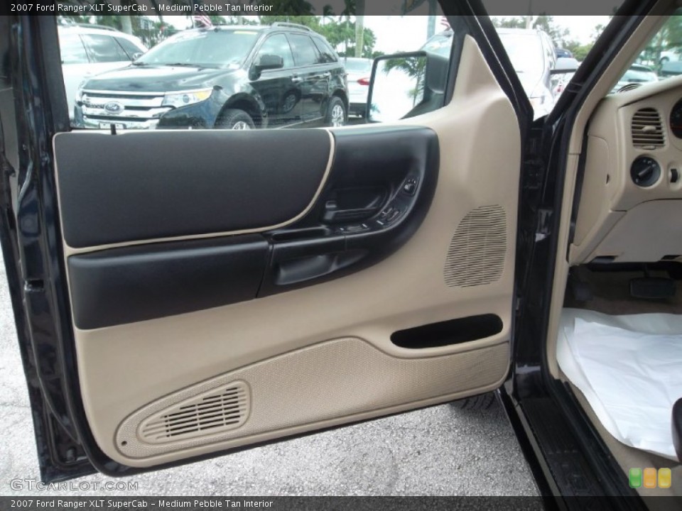 Medium Pebble Tan Interior Door Panel for the 2007 Ford Ranger XLT SuperCab #56364013