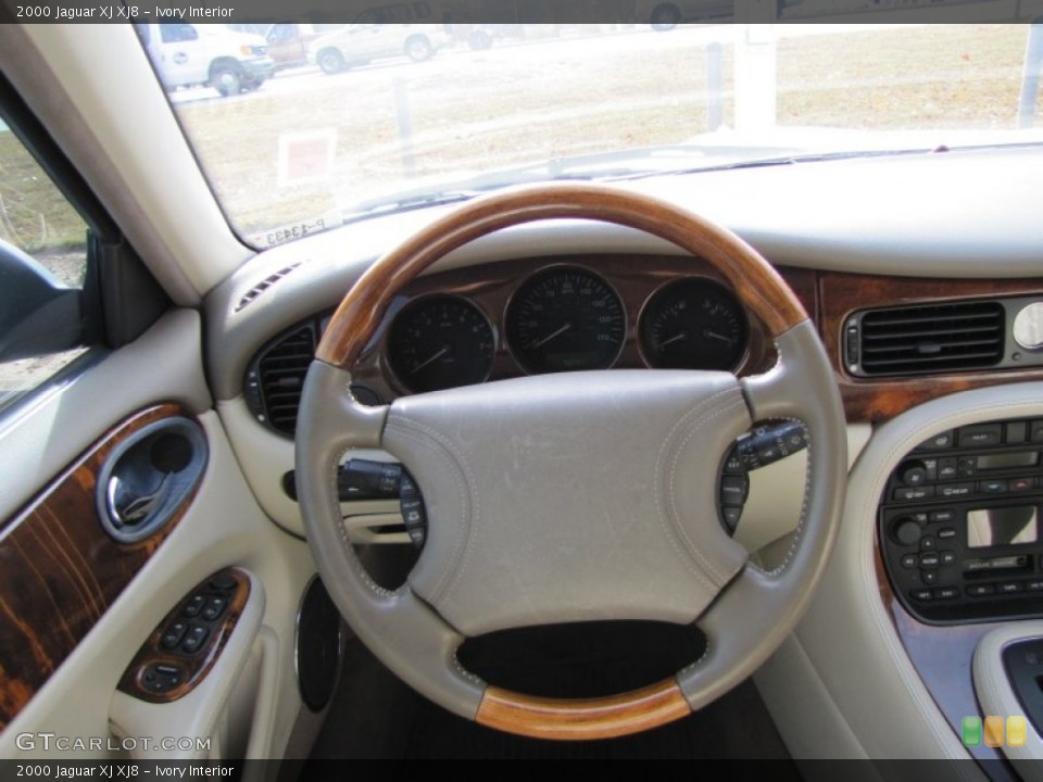 Ivory Interior Steering Wheel for the 2000 Jaguar XJ XJ8 #56364439