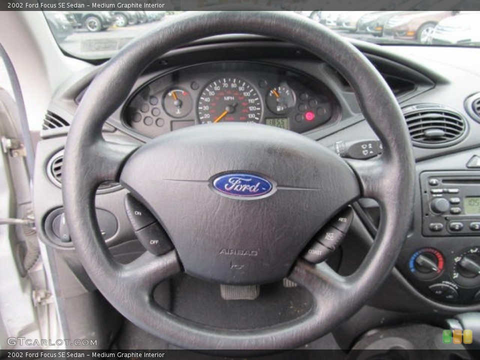 Medium Graphite Interior Steering Wheel for the 2002 Ford Focus SE Sedan #56364487