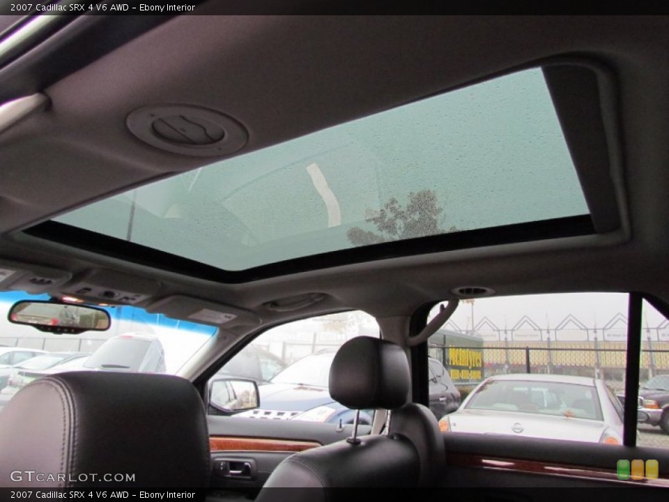 Ebony Interior Sunroof for the 2007 Cadillac SRX 4 V6 AWD #56365366