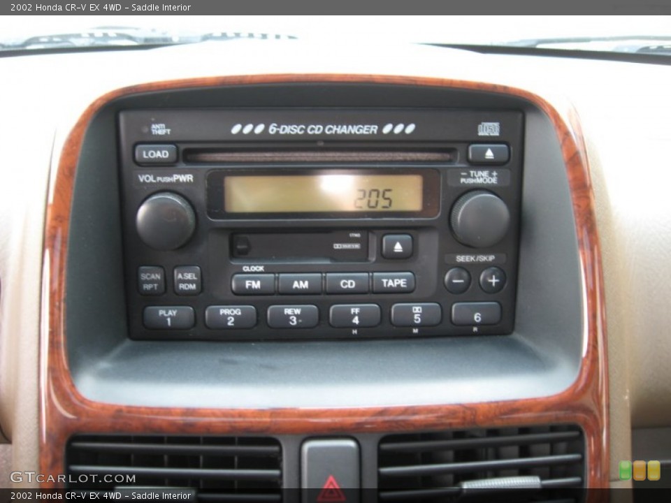 Saddle Interior Audio System for the 2002 Honda CR-V EX 4WD #56366521