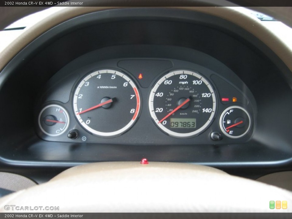 Saddle Interior Gauges for the 2002 Honda CR-V EX 4WD #56366557