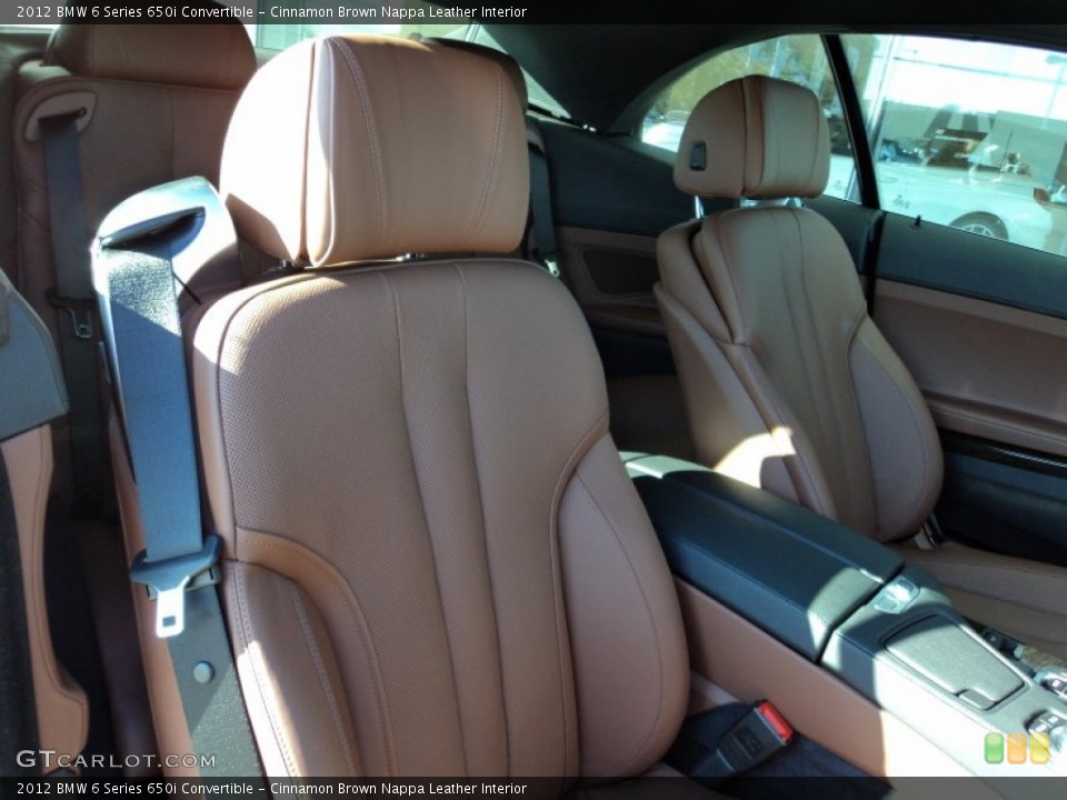 Cinnamon Brown Nappa Leather Interior Photo for the 2012 BMW 6 Series 650i Convertible #56370550