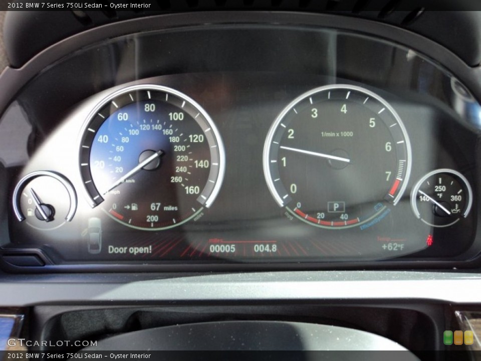 Oyster Interior Gauges for the 2012 BMW 7 Series 750Li Sedan #56370982