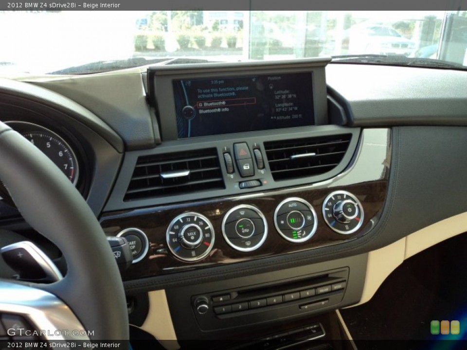 Beige Interior Controls for the 2012 BMW Z4 sDrive28i #56371585