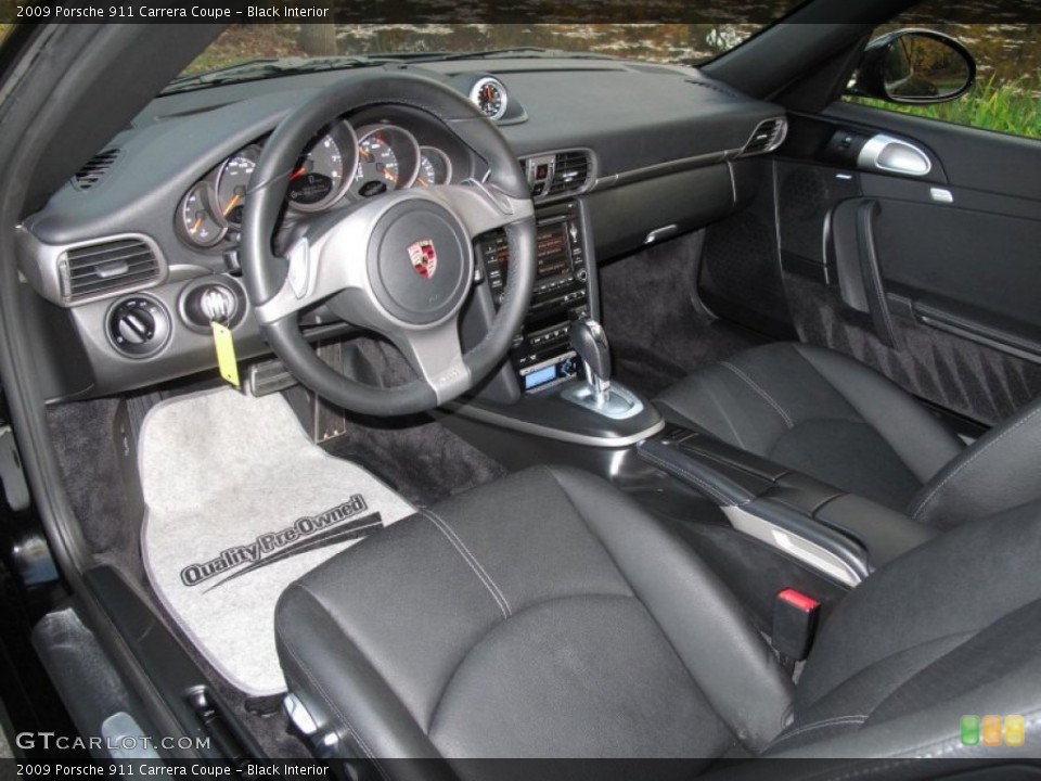 Black Interior Dashboard for the 2009 Porsche 911 Carrera Coupe #56371741
