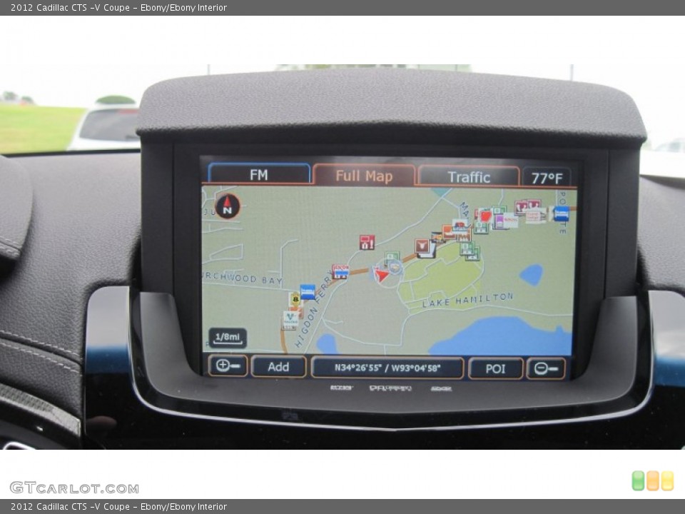 Ebony/Ebony Interior Navigation for the 2012 Cadillac CTS -V Coupe #56373370