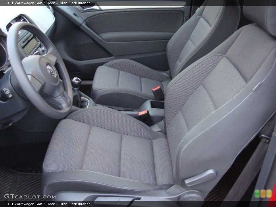 Titan Black Interior Photo for the 2011 Volkswagen Golf 2 Door #56374264